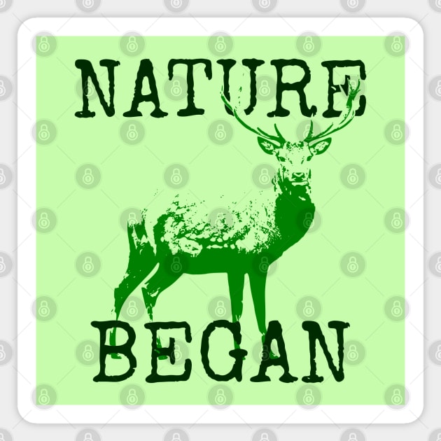 Nature Began Sticker by korn2002